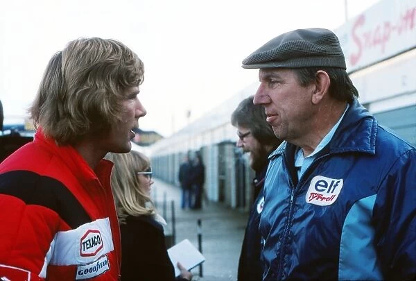 James Hunt and Ken Tyrrell
