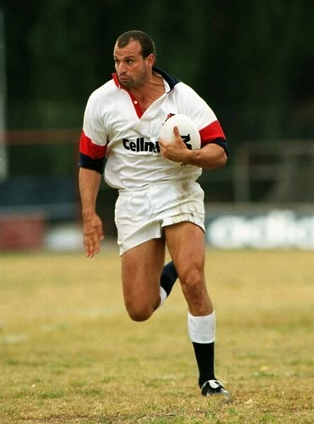Jim Mallinder plays for England in Argentina in 1997