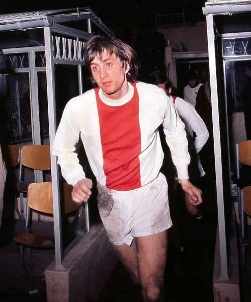 Johan Cruyff runs out for Ajax in 1970