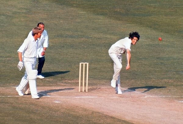 John Snow - England. Cricket - 1973 New Zealand Tour of England - Second Test