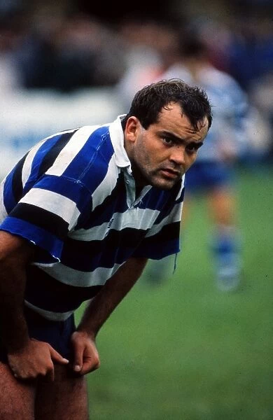 Jon Hall - Bath. Rugby Union - 1988 /  1989 season. Bath's Jon Hall
