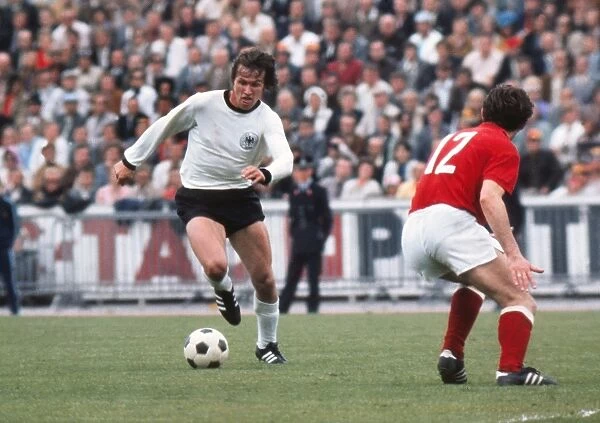 Josef Heynckes on the ball in the final of Euro 72