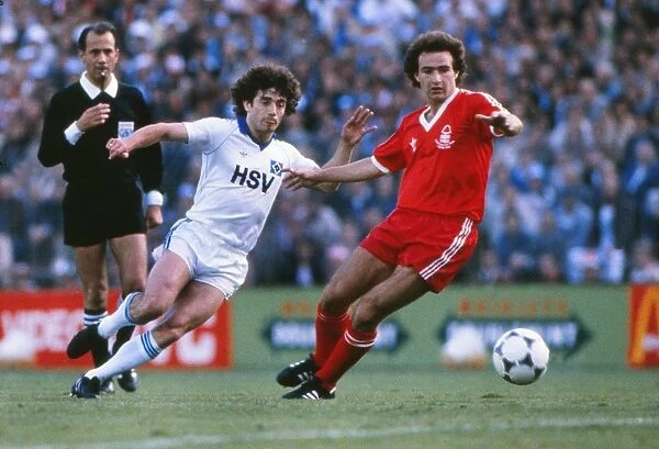 Kevin Keegan and Martin O Neill during the 1980 European Cup Final