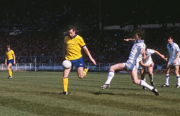 Liam Brady and Ray Stewart during the 1980 FA Cup Final