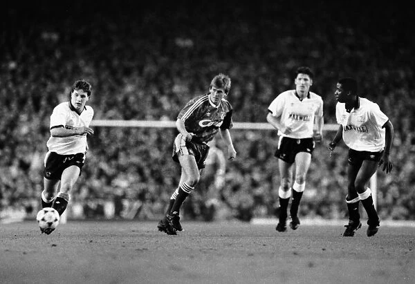 Liverpool 1 Derby 0. Football - 1989  /  1990 First Division - Liverpool 1 Derby County 0