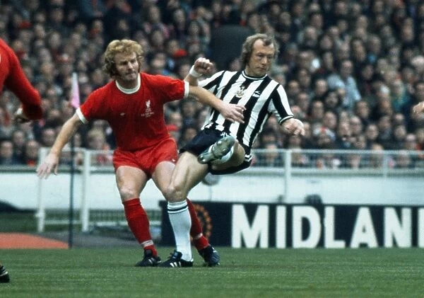 Liverpools Alec Lindsay and Newcastles John Tudor - 1974 FA Cup Final