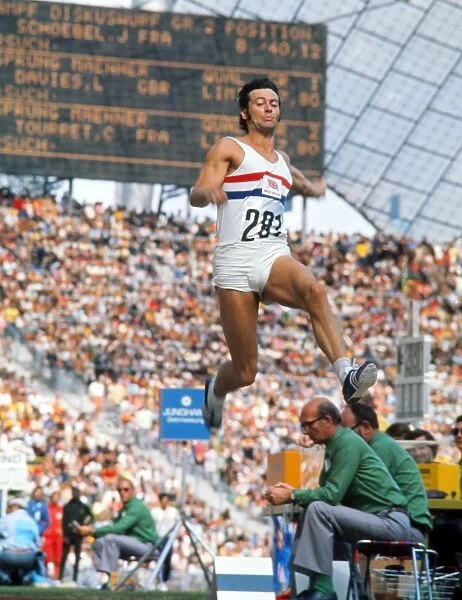 Lynn Davies at the 1972 Munich Olympics