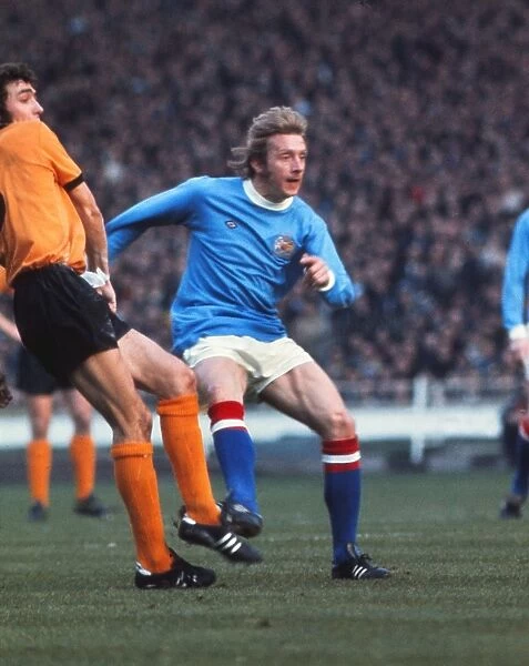 Manchester Citys Denis Law - 1974 League Cup Final