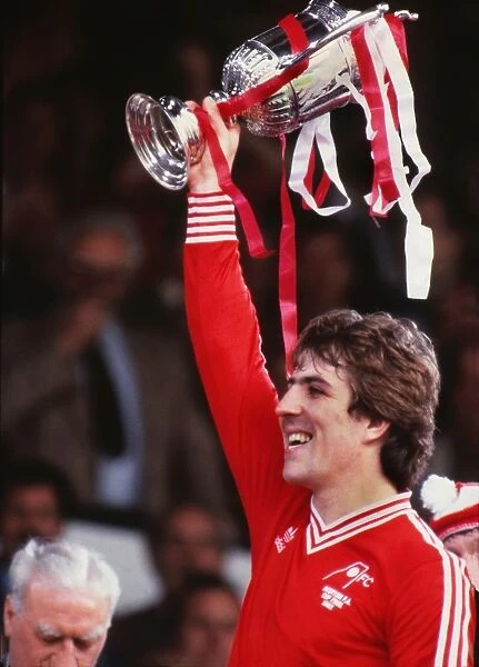 Mark McGhee lifts the Scottish Cup in 1982