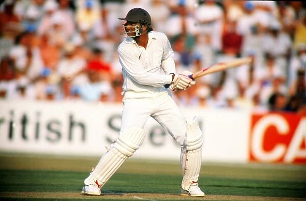 Mohammad Azharuddin bats for India in 1990