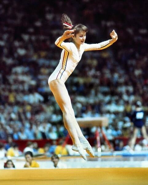 Nadia Comaneci at the 1976 Montreal Olympics