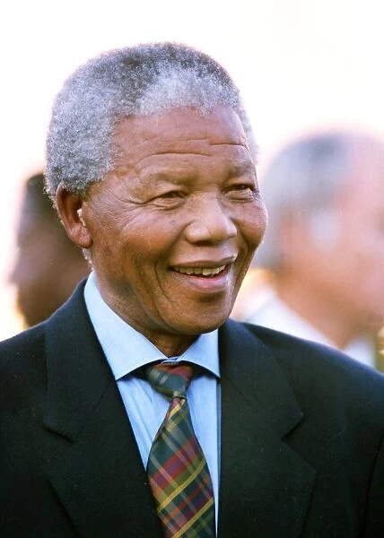 Nelson Mandela. Rugby Union - 1994 England Tour to South Africa - First Test