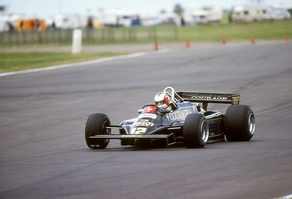Nigel Mansell of Lotus at the 1981 British Grand Prix