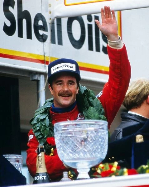 Nigel Mansell - winner of the 1985 Grand Prix of Europe