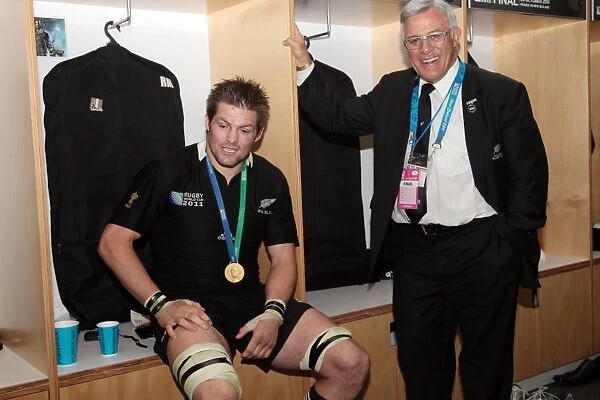 Richie McCaw in the changing room after the 2011 World Cup Final