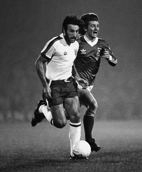 Ricky Villa playing for an England XI in 1979
