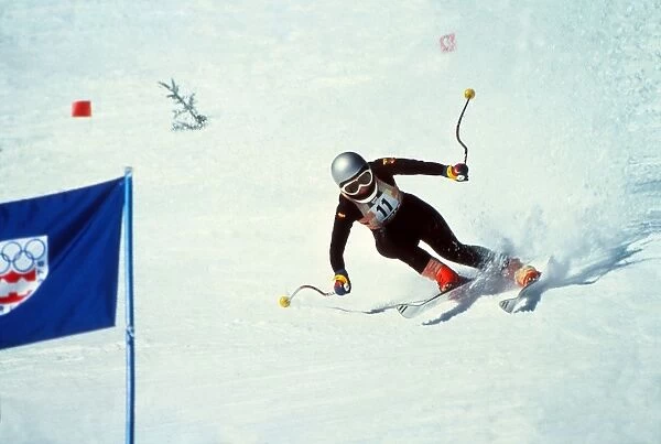 Rosi Mittermaier at the 1976 Innsbruck Winter Olympics