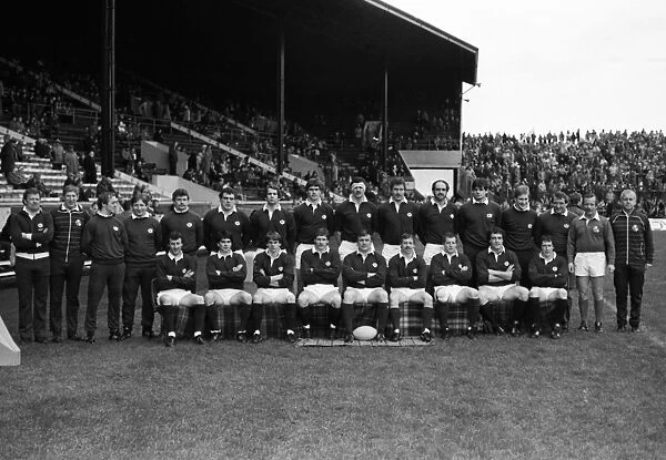 The Scotland team that won the 1984 Calcutta Cup at Murrayfield