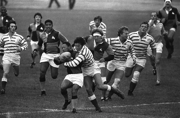The South African Barbarians take on Devon in 1979
