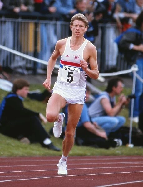 Steve Cram in 1985. Athletics - Great Britain & NI v Czechoslovakia v France