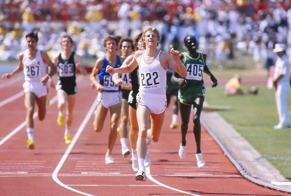 Steve Cram wins 1500m gold at the 1982 Commonweath Games