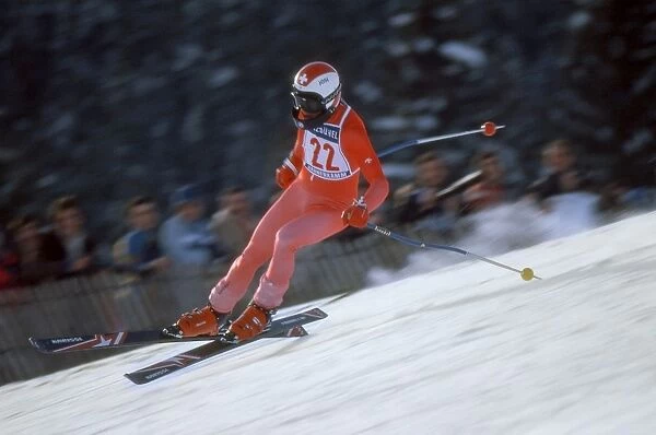 Switzerlands Erwin Josi during the 1979 FIS World Cup
