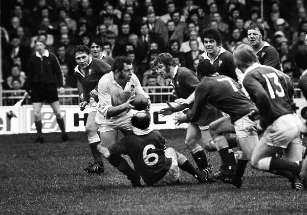Terry Cobner tackles Bill Beaumont - 1977 Five Nations
