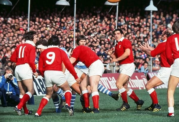 Wales take on Argentina at Cardiff in 1976