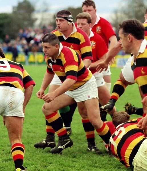 Warren Gatland plays for Waikato against the British Lions in 1993
