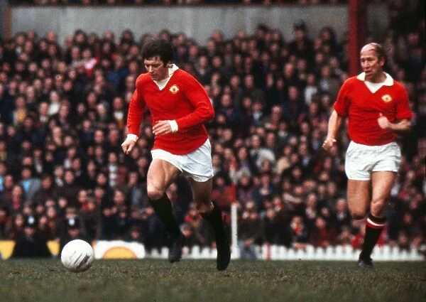 Willie Morgan and Bobby Charlton - Manchester United