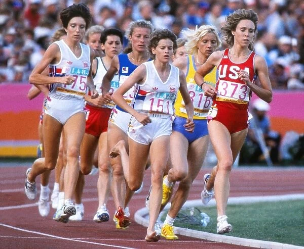 The womens 3000m final at the 1984 Los Angeles Olympics