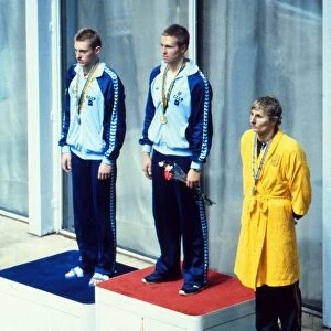 1980 Moscow Olympics: Mens 1500m Freestyle Medal Presentation