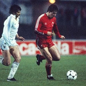 Aberdeens Mark McGhee and Reals Jose Antonio Camacho - 1983 European Cup Winners Cup Final