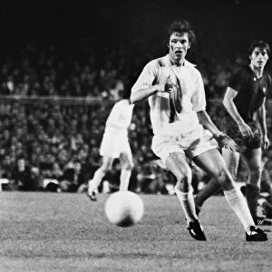 A bloodied Joe Jordan during the 1975 European Cup