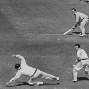 Brian Close bats for Yorkshire in 1957