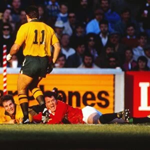 Ieuan Evans scores his famous try for the Lions in the 3rd Test - 1989 British Lions Tour of Australia