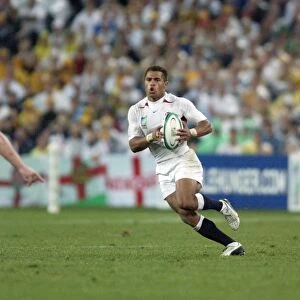 Jason Robinson on the run during the 2003 World Cup Final
