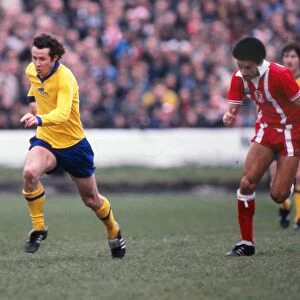 Liam Brady and Bobby Fisher during the 1978 FA Cup semi-final