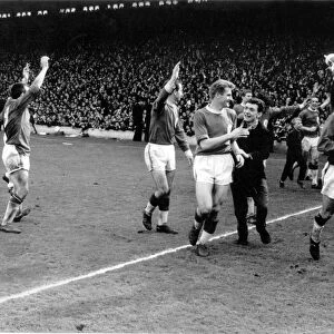 Liverpool celebrate winning the 1963 / 4 league title