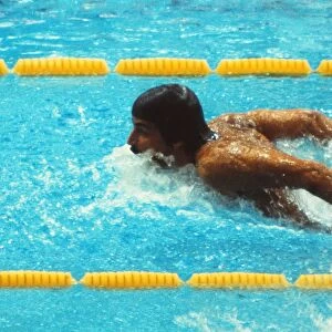 Mark Spitz in the 100m Butterfly final at the 1972 Munich Olympics