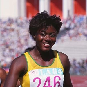 Merlene Ottey at the 1984 Los Angeles Olympics