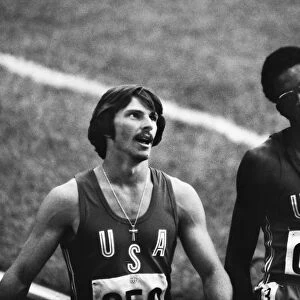 Mike Shine & Edwin Moses at the 1976 Montreal Olympics