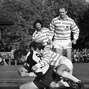 Peter Brown scores for the Barbarians in 1972