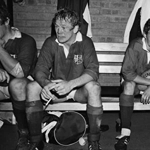 Peter Wheeler celebrates victory with a cigarette after the 4th Test - 1980 British Lions Tour of South Africa