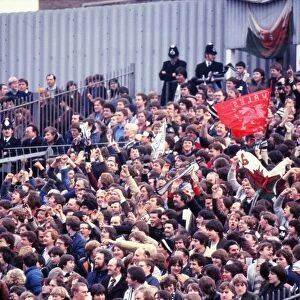 Swansea City fans at Highbury in 1982