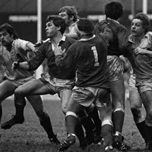 Wales Eddie Butler and Englands Bill Beaumont - 1980 Five Nations