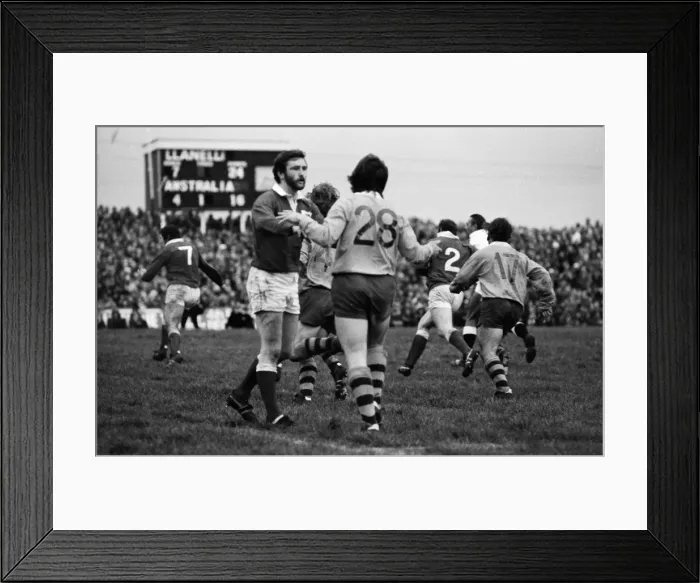 Framed Print : Llanelli 28 Australia 28