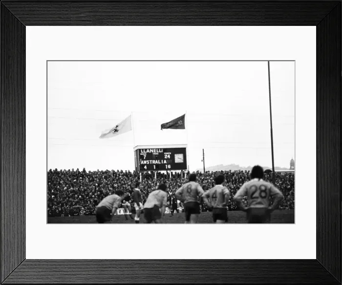Framed Print : Llanelli 28 Australia 28