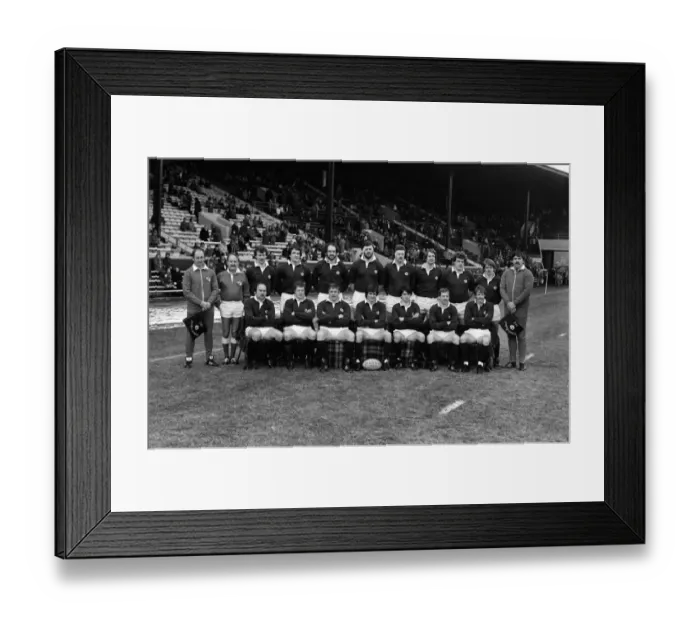Framed Print : Scotland team that faced England in the 1982 Five Nations Framed Print : Scotland team that faced England in the 1982 Five Nations
