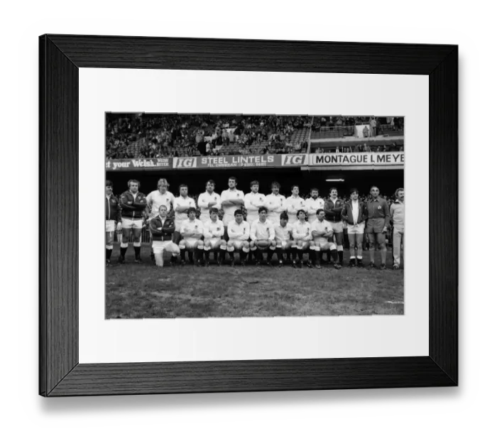 Framed Print : England team that faced Wales in thw 1985 Five Nations